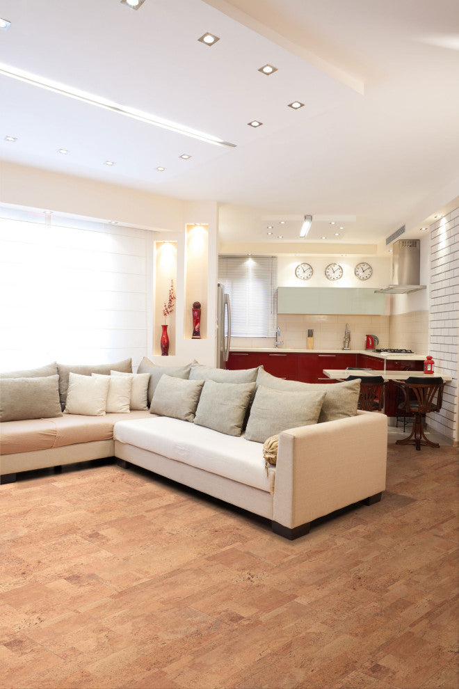 Assortment Engineered Cork Planks Flooring, Aphrodite Natural