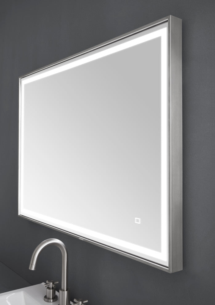 Avanity 39" LED Mirror, Brushed Stainless