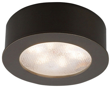 WAC Lighting LED Button Light, Dark Bronze, Round, 2700k Warm White
