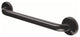 12 Inch Grab Bar With Safety Grip, Wall Mount Coated Grab Bar, Black
