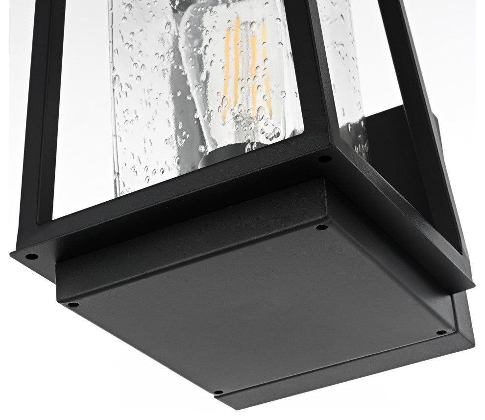 Home Living 6" Outdoor Wall Sconce, Black