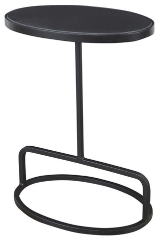 Uttermost Jessenia Black Marble Accent Table
