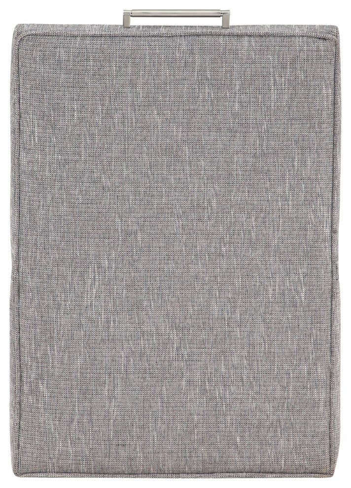 Delray Modern Upholstered Castered Chair, Ashen Grey