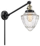 Innovations 237-BAB-G664-7-LED 1 Light Swing Arm, Switch, Black Antique Brass