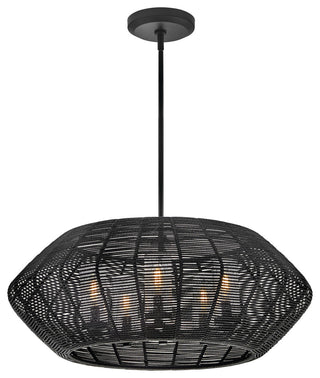 Hinkley Luca Medium Single Tier Chandelier, Black