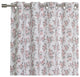 Hibiscus Blossom Curtains, White, 52"x63"