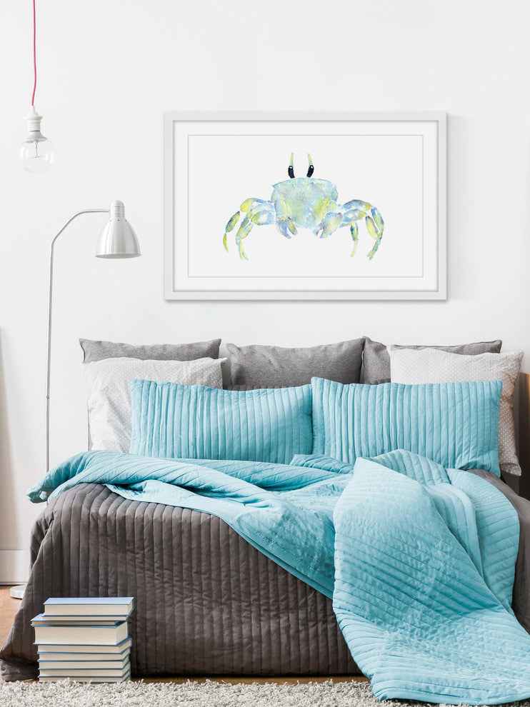 Marmont Hill, "Ghost Crab" by Thimble Sparrow Framed Painting Print, 45x30