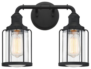 Quoizel LUD8615 2 Light 15"W Vanity Light - Earth Black
