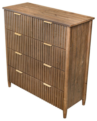 Britanica 5-Drawer Reclaimed Pine Chest, Brown