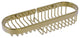 Combination Wire Basket, Unlacquered Brass