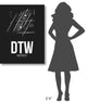 "DTW Detroit Airport Black" Fine Art Print