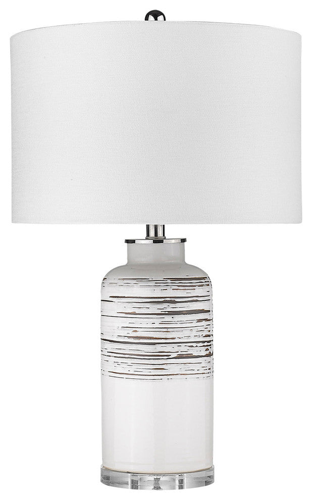 Trend Home 1-Light Polished Nickel Table Lamp