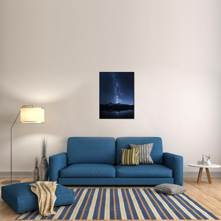"Galaxies Reflection" Framed Canvas Giclee by Toby Harriman, 27x37"