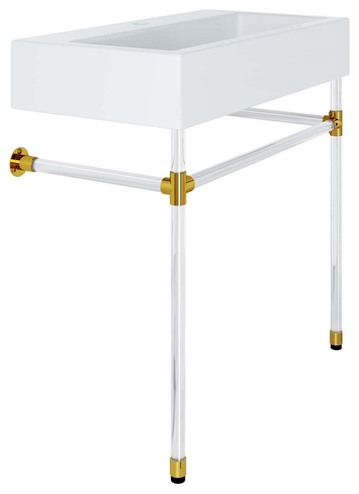 Redeem 32" Acrylic Wall-Mount Bathroom Vanity