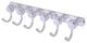 Mercury 6 Position Twisted Accent Tie & Belt Rack, Satin Chrome