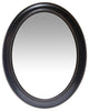 Oval Wall Mirror; Sonore Black, 30"