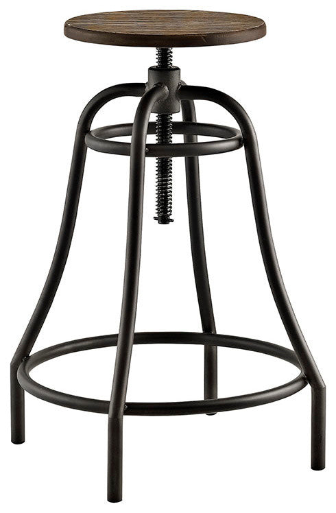 Modern Brown Toll Metal Bar Stool