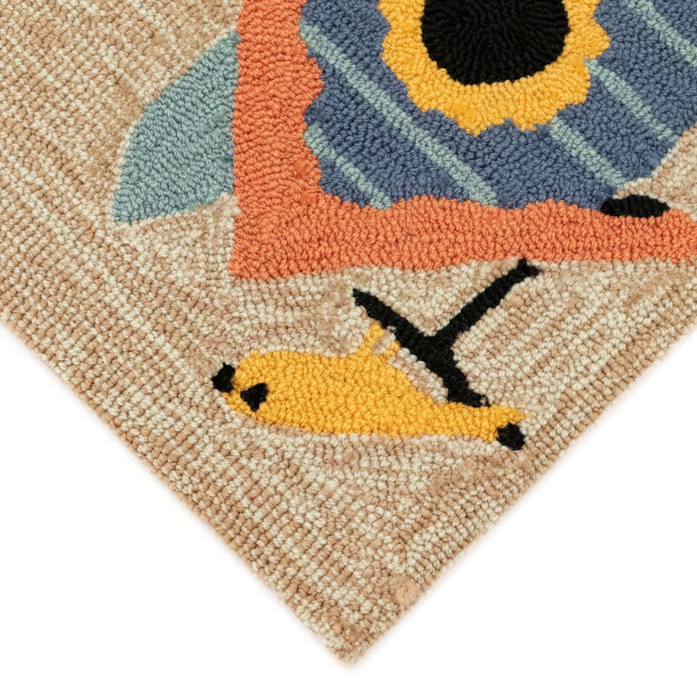 Frontporch Birdhouses Mat, Neutral, 1'8"x2' 6"