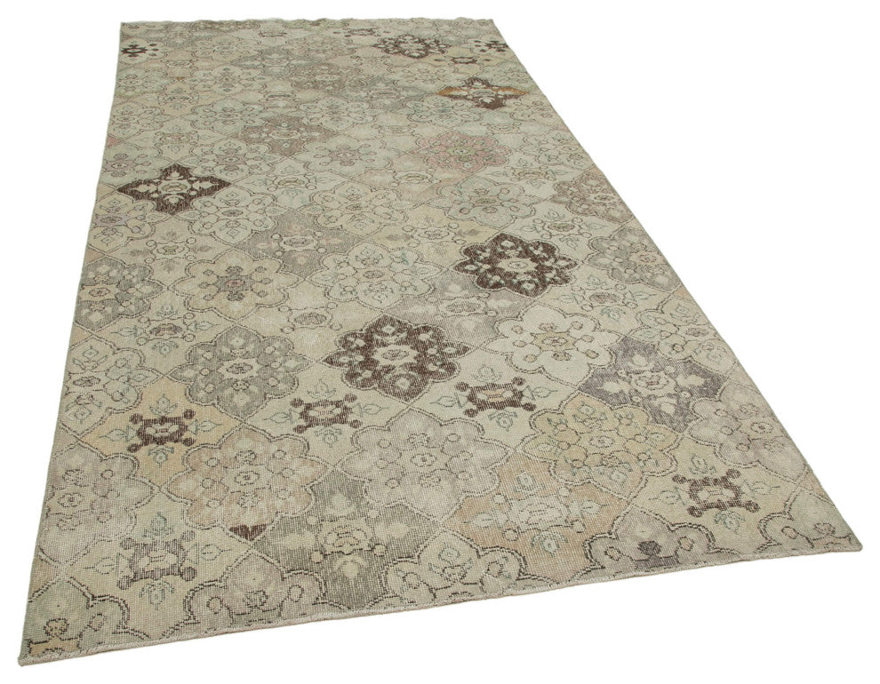 Rug N Carpet - Handwoven Turkish 5' 3'' x 9' 11'' Antique Vintage Rug