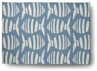 Swimming School Nautical Chenille Rug