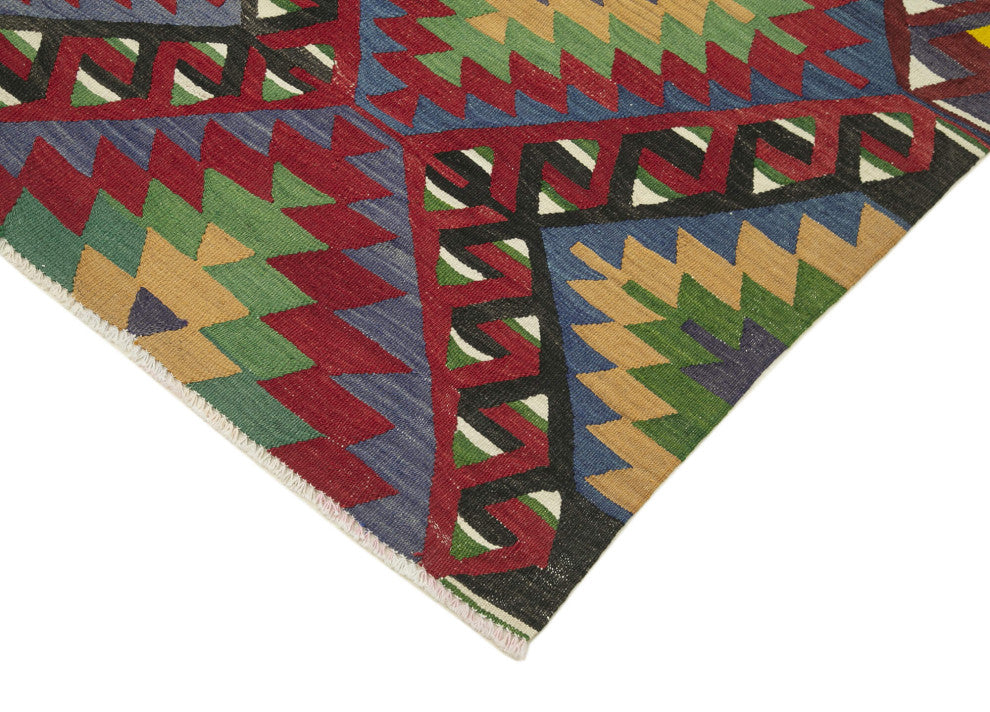 Rug N Carpet - Handwoven Turkish 5' 9'' x 10' 2'' Vintage Kilim Rug