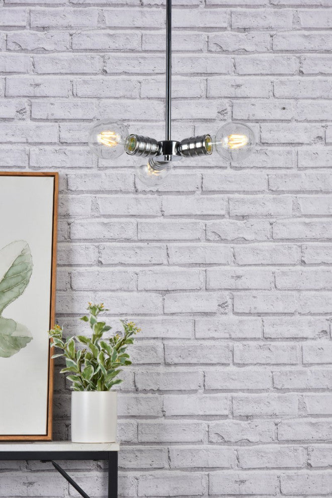 Reese 3-Light Chrome Pendant