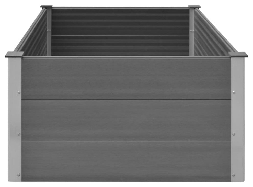 Vidaxl Garden Raised Bed Wpc 59.1"x39.4"x21.3" Gray