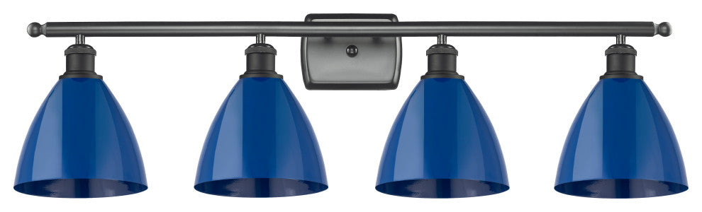 Innovations 516-4W-BK-MBD-75-BL 4 Light Bath Vanity Light, Matte Black