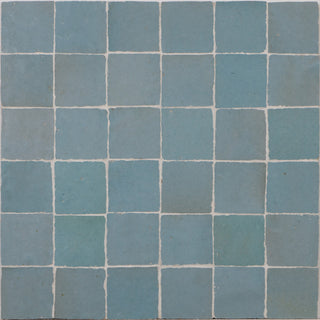 Handmade Mosaic Tile, Blue-Grey, 12"x12" Panel