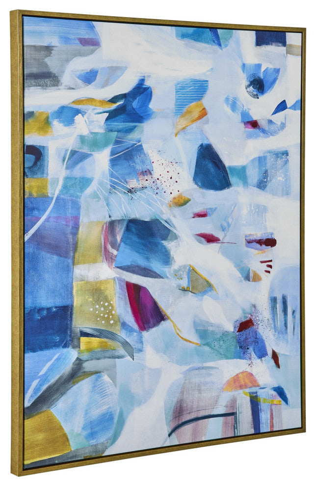 Uttermost 32318 The Story Of Water 55" x 44" Framed Abstract - Multicolored