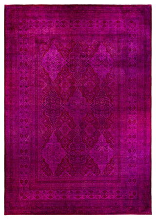 Overdyed, One-of-a-Kind Hand-Knotted Area Rug Pink, 12'2"x17'2"
