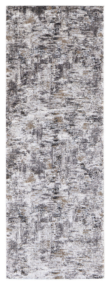 Weave & Wander Kayden Rug, Ivory/Charcoal, 2'-10" X 7'-10"
