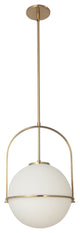 Dainolite PAO-121P-AGB 1 Light Pendant, Aged Brass