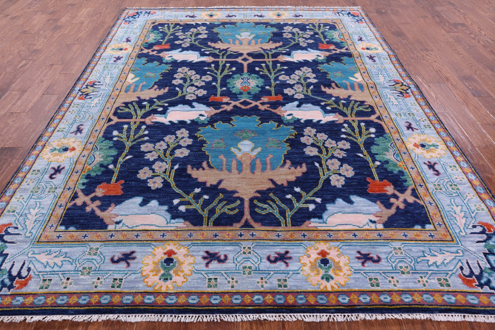Turkish Oushak Hand-Knotted Rug 8' 3" X 10' 3" - Q15957