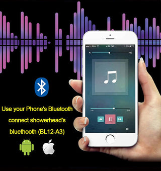 LED Shower System With Body Jets and Hand Shower, Style 2, Phone Control Light