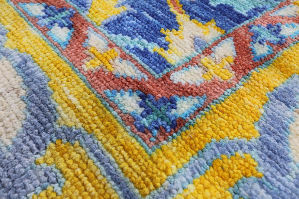 Turkish Oushak Handmade Wool Rug 10' 3" X 14' 1" - Q13267