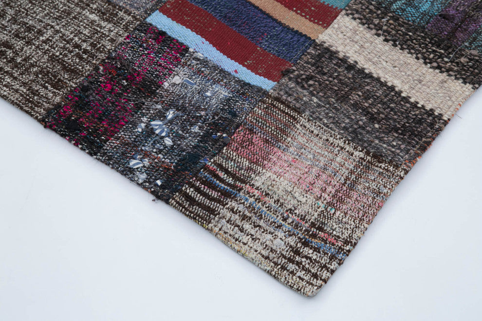 Rug N Carpet - Handmade Oriental 3' 3'' x 8' 2'' Tribal Patchwork Kilim Rug