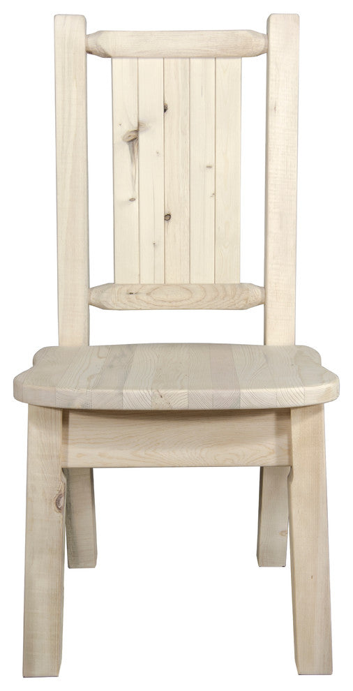 Homestead Collection Side Chair, Bear Design, Ready to Finish