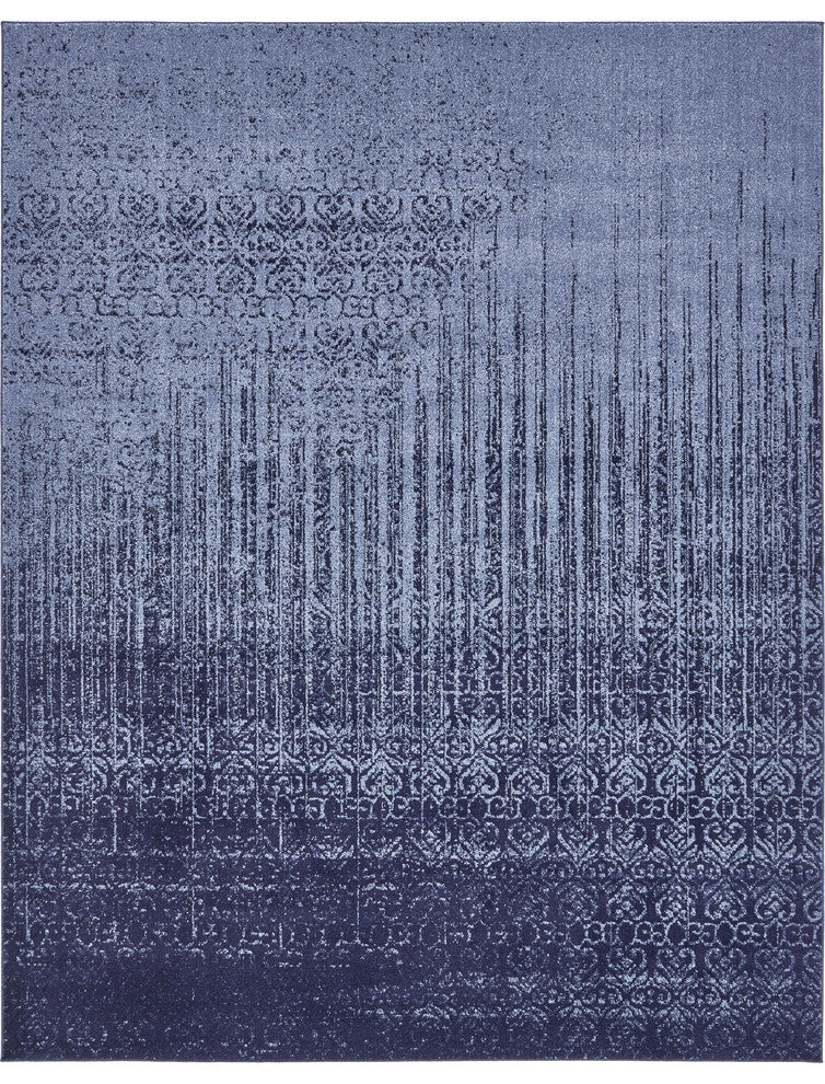Unique Loom Del Mar Jennifer Rug, Blue, 8'x10'