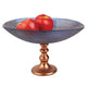 Badash KM738 Dory - A Footed Oval Glass 12" Centerpiece Bowl