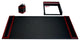 D8037, Rosewood Leather, 3-Piece Desk Set
