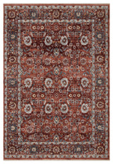 Samra SAM-07 Brick/Multi 5'3"x7'9" Area Rug