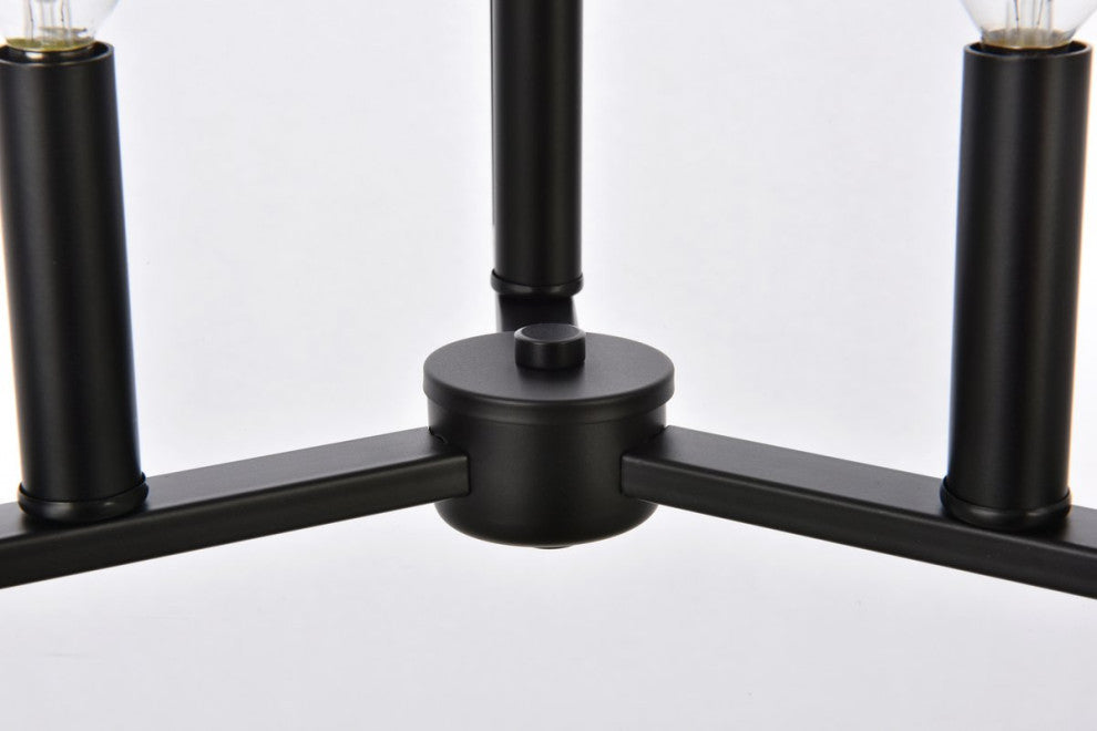 Vincent 3-Light Pendant, Black