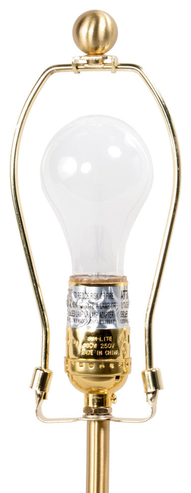 Nuloom 17" Gold Crystal Table Lamp
