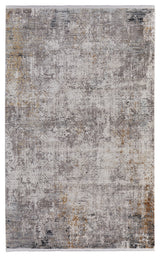 Weave & Wander Lindstra Gradient Watercolor Rug, Light Gray/Ivory, 4'10"x7'10"
