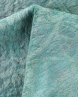 Vibrance, One-of-a-Kind Hand-Knotted Area Rug Blue, 8'2"x9'10"