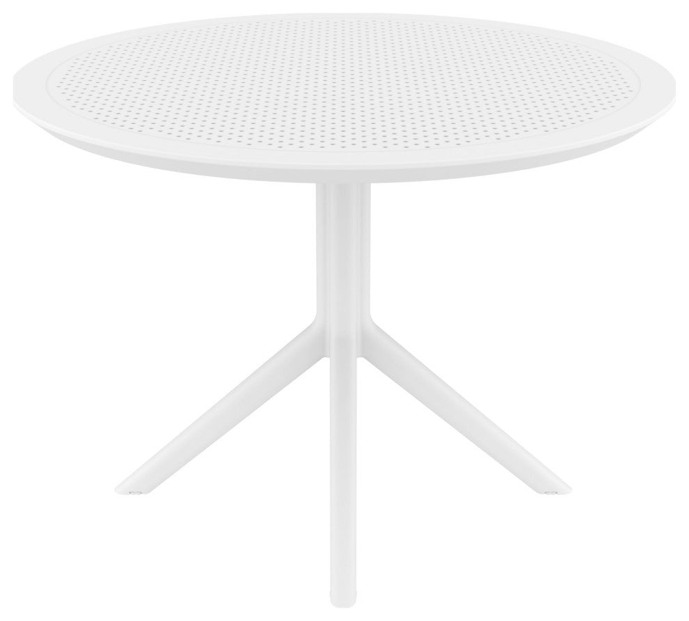 Sky Round Dining Table 42" Black, White