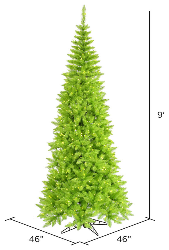 Vickerman Lime Fir Slim Artificial Christmas Tree
