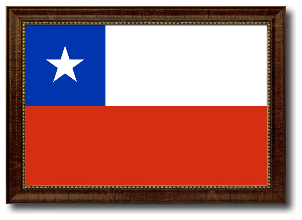 Chile Country Flag Canvas Print, 19"x27"