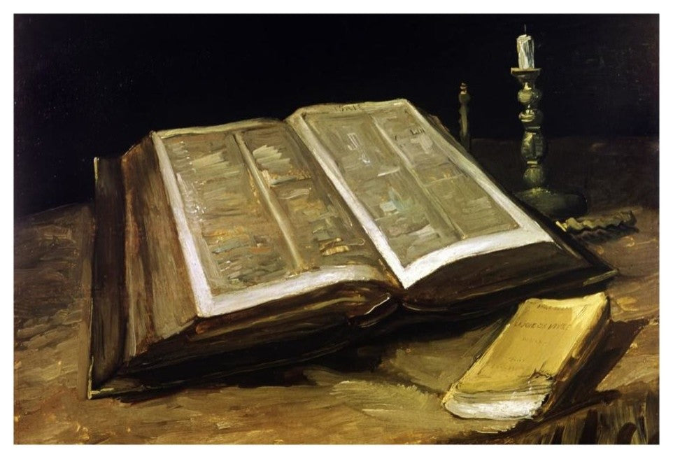 "Custom Crop - The Bible: Still Life" Paper Print by Vincent Van Gogh, 26"x18"